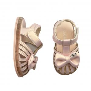 Summer Outdoor Baby Shoes - Infant Sandals with Light-Up Soles, Toe Caps and Bowknots